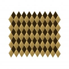 Diamond Pillow Gold 28.5cm x 30cm (2.7cm x 5.3cm) Mosaic Tile