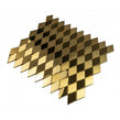 Diamond Pillow Gold 28.5cm x 30cm (2.7cm x 5.3cm) Mosaic Tile