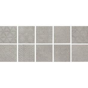 Baldocer Dipsy Asphalt Fume 15cm x 15cm Wall Tile