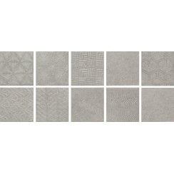 Baldocer Dipsy Asphalt Fume 15cm x 15cm Wall Tile