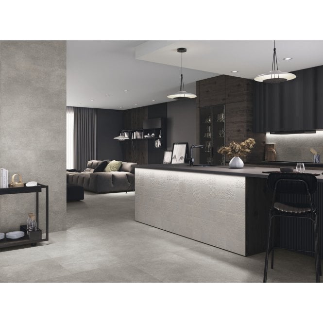 Baldocer Dipsy Asphalt Fume 15cm x 15cm Wall Tile