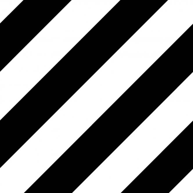 District Lines Black 20cm x 20cm Wall & Floor Tile