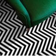 District Lines Black 20cm x 20cm Wall & Floor Tile