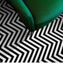 District Lines Black 20cm x 20cm Wall & Floor Tile