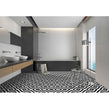 District Lines Black 20cm x 20cm Wall & Floor Tile