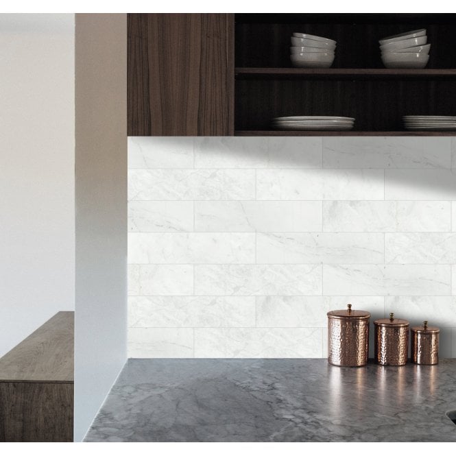 Dolomiti Carrara Honed 7.5cm x 30cm Wall & Floor Tile
