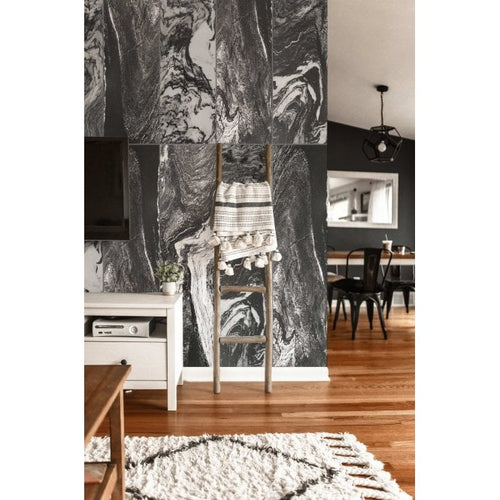 Azteca Ceramica Domino Black 30cm x 120cm Wall & Floor Tile