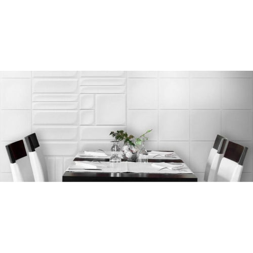 Bouquet Tiles Dot Black 12.6cm x 12.6cm Wall Tile