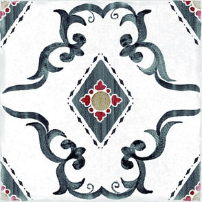 Dragonera Charcoal Glossy 14.7cm x 14.7cm Wall & Floor Tile