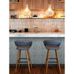 Duck Egg Gloss 27.3cm x 25.9cm Fan Mosaic Tile