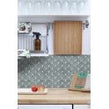 Duck Egg Gloss 27.3cm x 25.9cm Fan Mosaic Tile