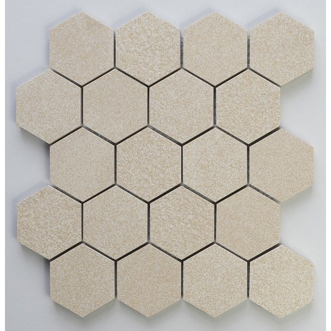 Dune Beige Mix Stone 24.5cm x 28cm Mosaic Tile