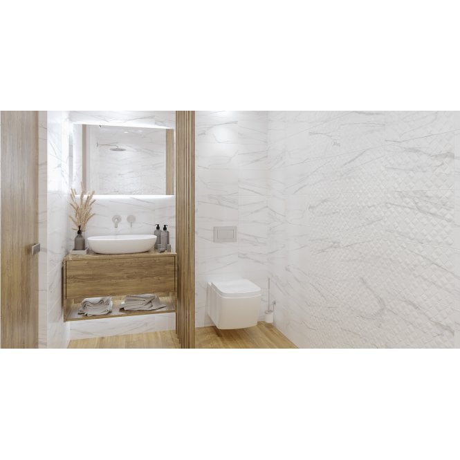 Elba Marble Effect 25cm x 40cm Wall Tile