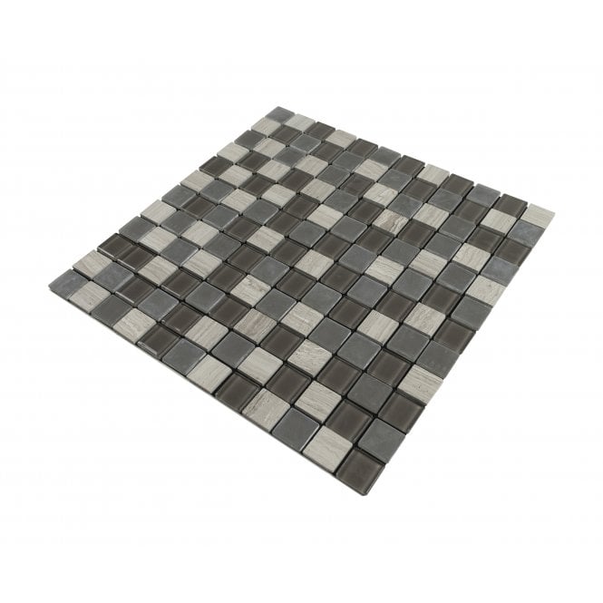 Elegance Brown 30cm x 30cm Peel & Stick Mosaic Tile