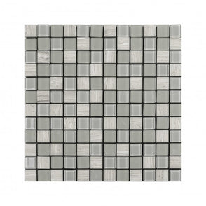 Elegance Grey 30cm x 30cm Peel & Stick Mosaic Tile