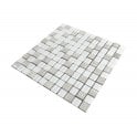 Elegance White 30cm x 30cm Peel & Stick Mosaic Tile