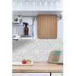 Elegance White 30cm x 30cm Peel & Stick Mosaic Tile