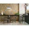 Elisabeth Lemon Gold 20.4cm x 20.4cm Wall & Floor Tile