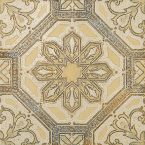 Elisabeth Lemon Gold 20.4cm x 20.4cm Wall & Floor Tile