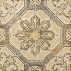 Elisabeth Lemon Gold 20.4cm x 20.4cm Wall & Floor Tile