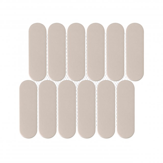 Elongate Cream Matt 29cm x 27.6cm (4.3cm x14.8cm) Mosaic Tile