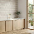 Elongate Cream Matt 29cm x 27.6cm (4.3cm x14.8cm) Mosaic Tile