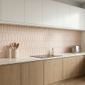Elongate Fairy Pink Matt 29cm x 27.6cm (4.3cm x14.8cm) Mosaic Tile