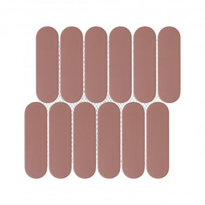 Elongate Grapefruit Pink Matt 29cm x 27.6cm (4.3cm x14.8cm) Mosaic Tile