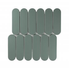 Elongate Pine Green 29cm x 27.6cm (4.3cm x14.8cm) Mosaic Tile