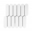 Elongate White Gloss 29cm x 27.6cm (4.3cm x14.8cm) Mosaic Tile