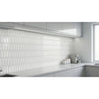 Elongate White Gloss 29cm x 27.6cm (4.3cm x14.8cm) Mosaic Tile