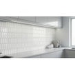 Elongate White Gloss 29cm x 27.6cm (4.3cm x14.8cm) Mosaic Tile
