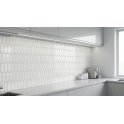 Elongate White Gloss 29cm x 27.6cm (4.3cm x14.8cm) Mosaic Tile