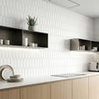 Elongate White Matt 29cm x 27.6cm (4.3cm x14.8cm)
