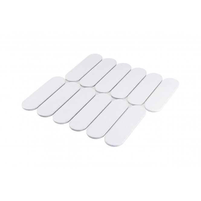 Elongate White Matt 29cm x 27.6cm (4.3cm x14.8cm)