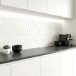 Elongate White Matt 29cm x 27.6cm (4.3cm x14.8cm)