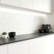 Elongate White Matt 29cm x 27.6cm (4.3cm x14.8cm)