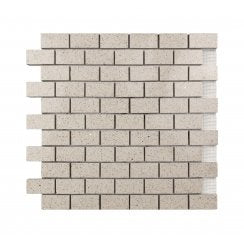 Gulfstone Essel Beige Brick Quartz 30cm x 30cm (4.8m x 2.3cm) Mosaic Tile