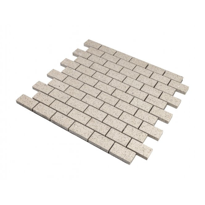 Gulfstone Essel Beige Brick Quartz 30cm x 30cm (4.8m x 2.3cm) Mosaic Tile