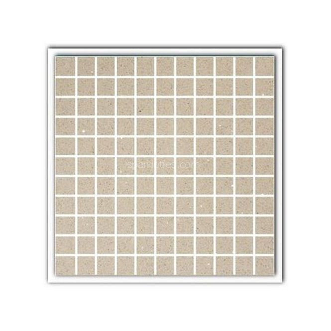 Gulfstone Essel Beige Square Mosaic 30cm x 30cm (2.5cm x 2.5cm) Mosaic Tile
