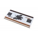 Heckstream Fab Silver 10cm x 20cm Border Tile