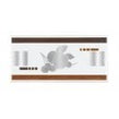 Heckstream Fab Silver 10cm x 20cm Border Tile