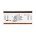 Heckstream Fab Silver 10cm x 20cm Border Tile