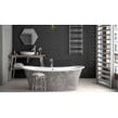 Equipe Fan Black Matt 10.6cm x 12cm Wall Tile