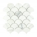 Fan Calacatta Gold 28.5cm x 28.5cm Mosaic Tile