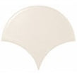 Equipe Fan Cream Gloss 10.6cm x 12cm Wall Tile