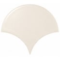 Equipe Fan Cream Gloss 10.6cm x 12cm Wall Tile