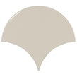 Equipe Fan Greige Gloss 10.6cm x 12cm Wall Tile