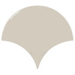Equipe Fan Greige Gloss 10.6cm x 12cm Wall Tile