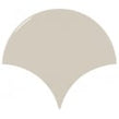 Equipe Fan Greige Gloss 10.6cm x 12cm Wall Tile